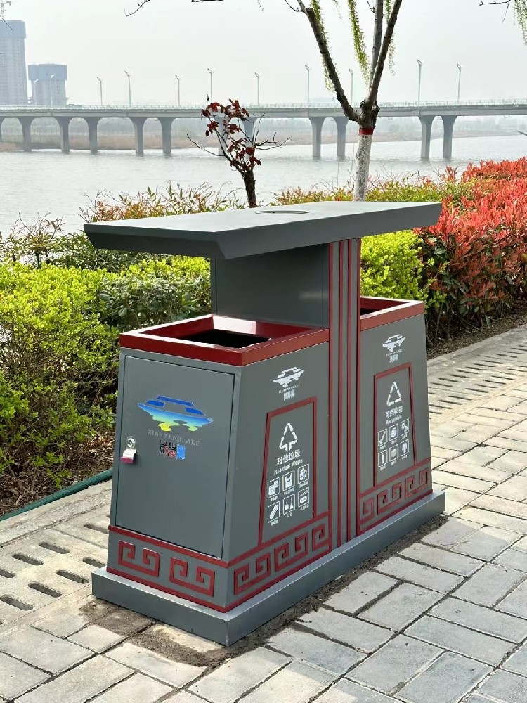 咸陽湖景區垃圾桶更換